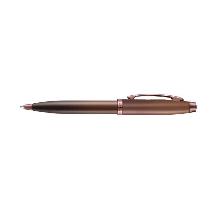 Sheaffer 9374 Coffee Edition Matt Brown Ballpoint Pen with Regal Brown PVD Trims