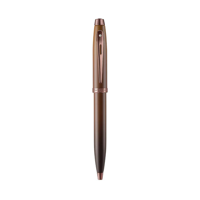 Sheaffer 9374 Coffee Edition Matt Brown Ballpoint Pen with Regal Brown PVD Trims