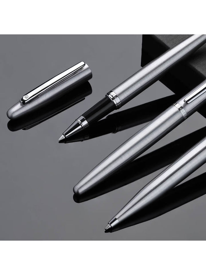 Sheaffer VFM 9426 Brushed Chrome Rollerball Pen with Chrome Trim