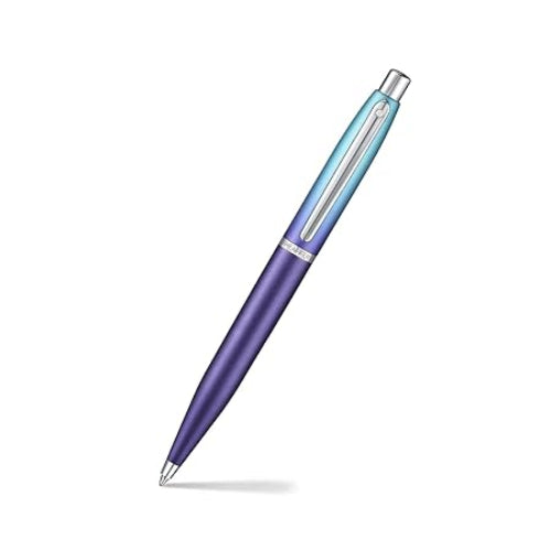  Sheaffer Gift Set VFM 9430 Blue and Purple Ballpoint Pen with Leather Card Case / Bbag indias Best Online Store 