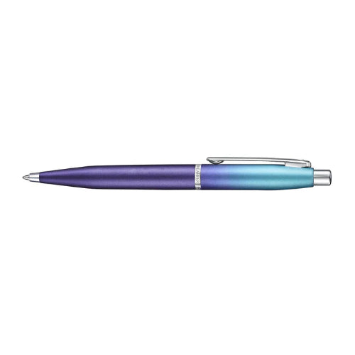 Sheaffer VFM 9430 Expressions Blue and Purple Pearlised Ballpoint Pen with Chrome-Plated Trims