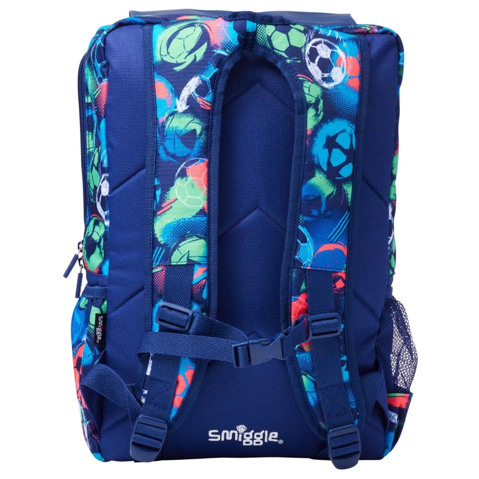 Smiggle Foldover Big Football Backpack Blue Bbag | India’s Best Online Stationery Store