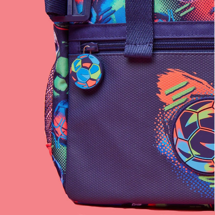 Smiggle Foldover Big Football Backpack Blue Bbag | India’s Best Online Stationery Store