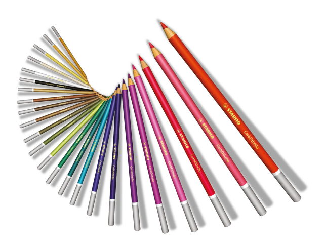 STABILO CarbOthello Chalk-Pastel Pencils - 24 Vibrant Colors