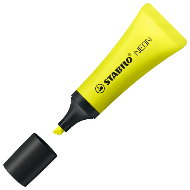 STABILO NEON Highlighter Pack - Stylish, Ergonomic, Vibrant Colors