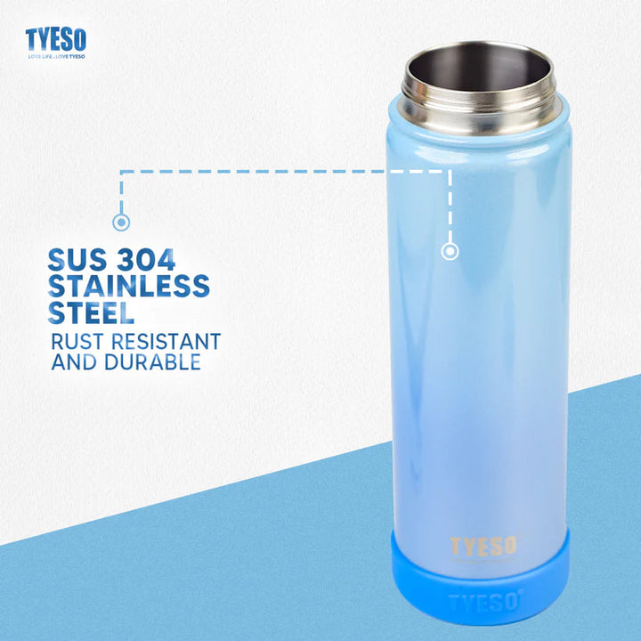 TYESO 750ml Rainbow Insulated Tumbler Stainless Steel Bottle with Handle Bbag | India’s Best Online Stationery Store