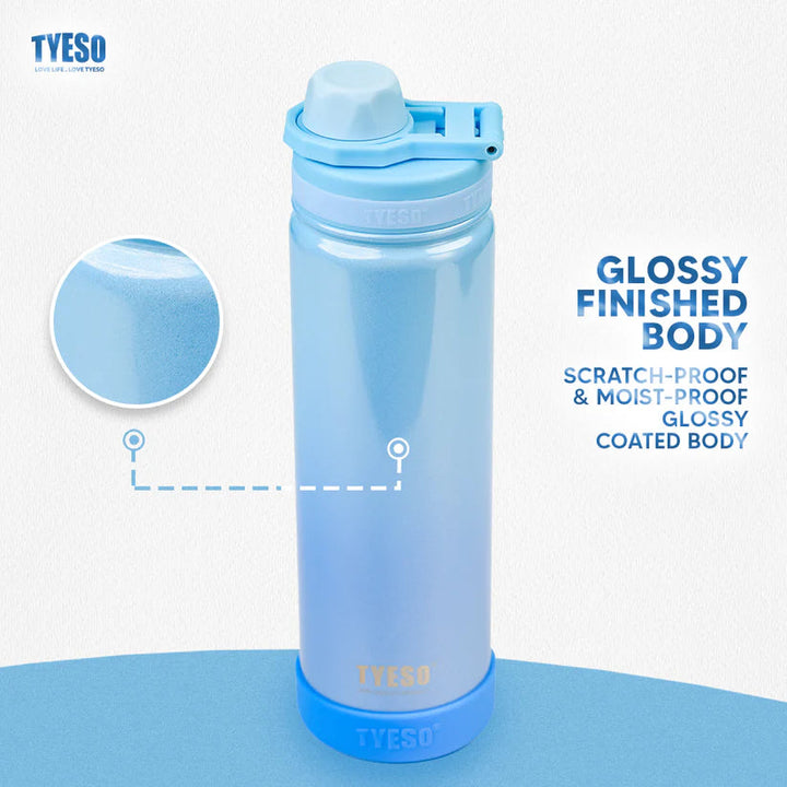 TYESO 750ml Rainbow Insulated Tumbler Stainless Steel Bottle with Handle Bbag | India’s Best Online Stationery Store