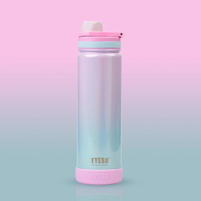 TYESO 750ml Rainbow Insulated Tumbler Stainless Steel Bottle with Handle Bbag | India’s Best Online Stationery Store