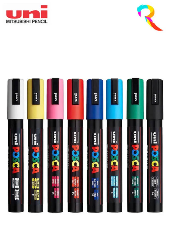 Uni POSCA 3M Water-Based Paint Markers – Premium Multi-Surface Paint Pens