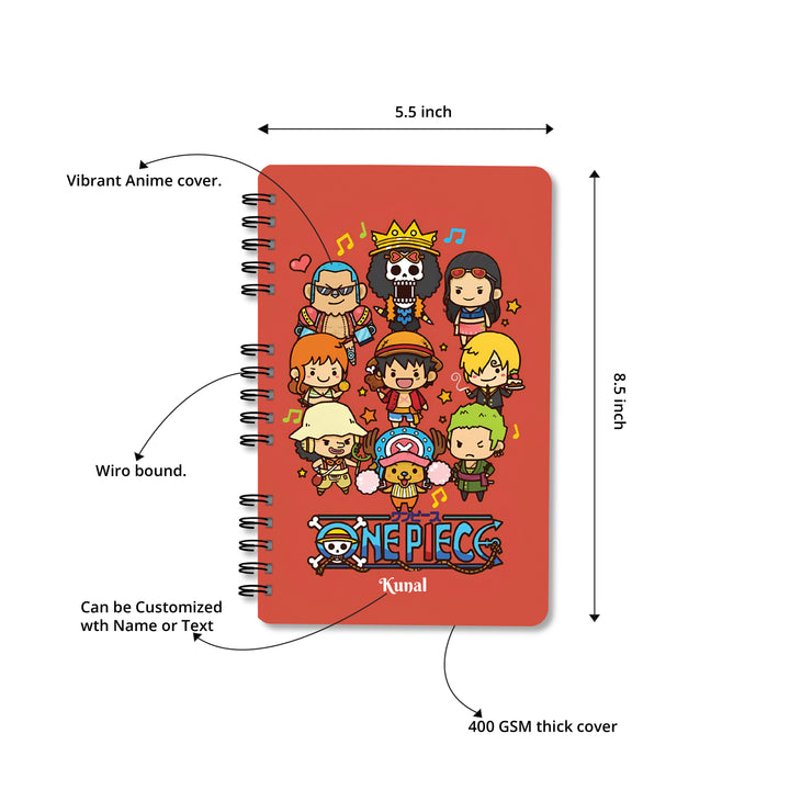 Creative Convert One Piece Chibi Anime Diary - Bbag | India’s Best Online Stationery Store