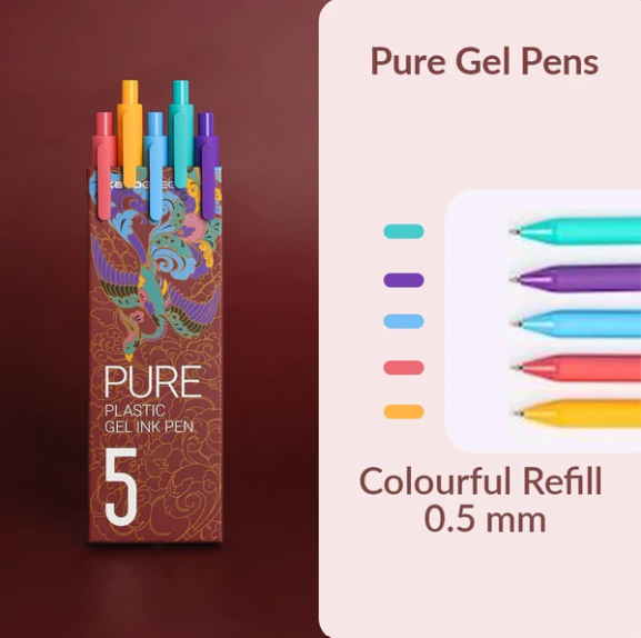5 Shades of Kacogreen Pure Vintage Gel Pen 