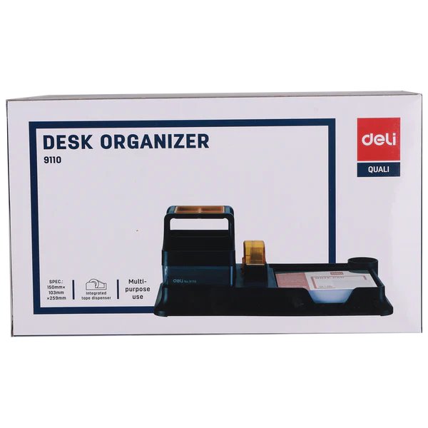 Deli W9110 Desk Organizer 7 Compartments (Assorted, Pack of 1)