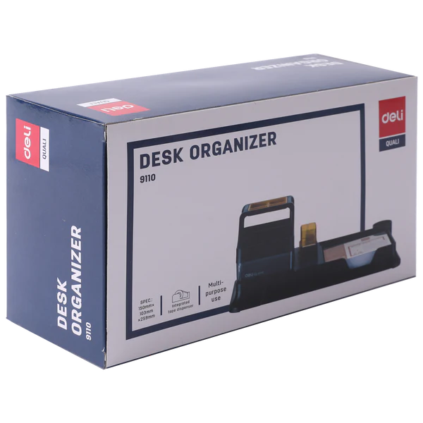 Deli W9110 Desk Organizer 7 Compartments (Assorted, Pack of 1)