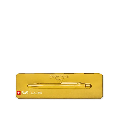 Caran d'Ache 849 Special Edition 'Goldbar' Ballpoint Pen Gold / Bbag indias best Online store