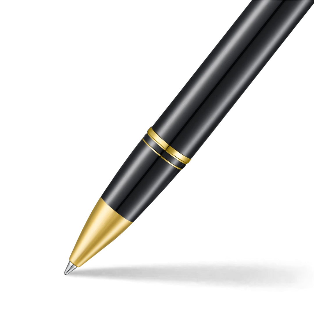 Sheaffer Legacy Rollerball Pen Black Chrome Gold Trim Luxury Pen Bbag | India’s Best Online Stationery Store