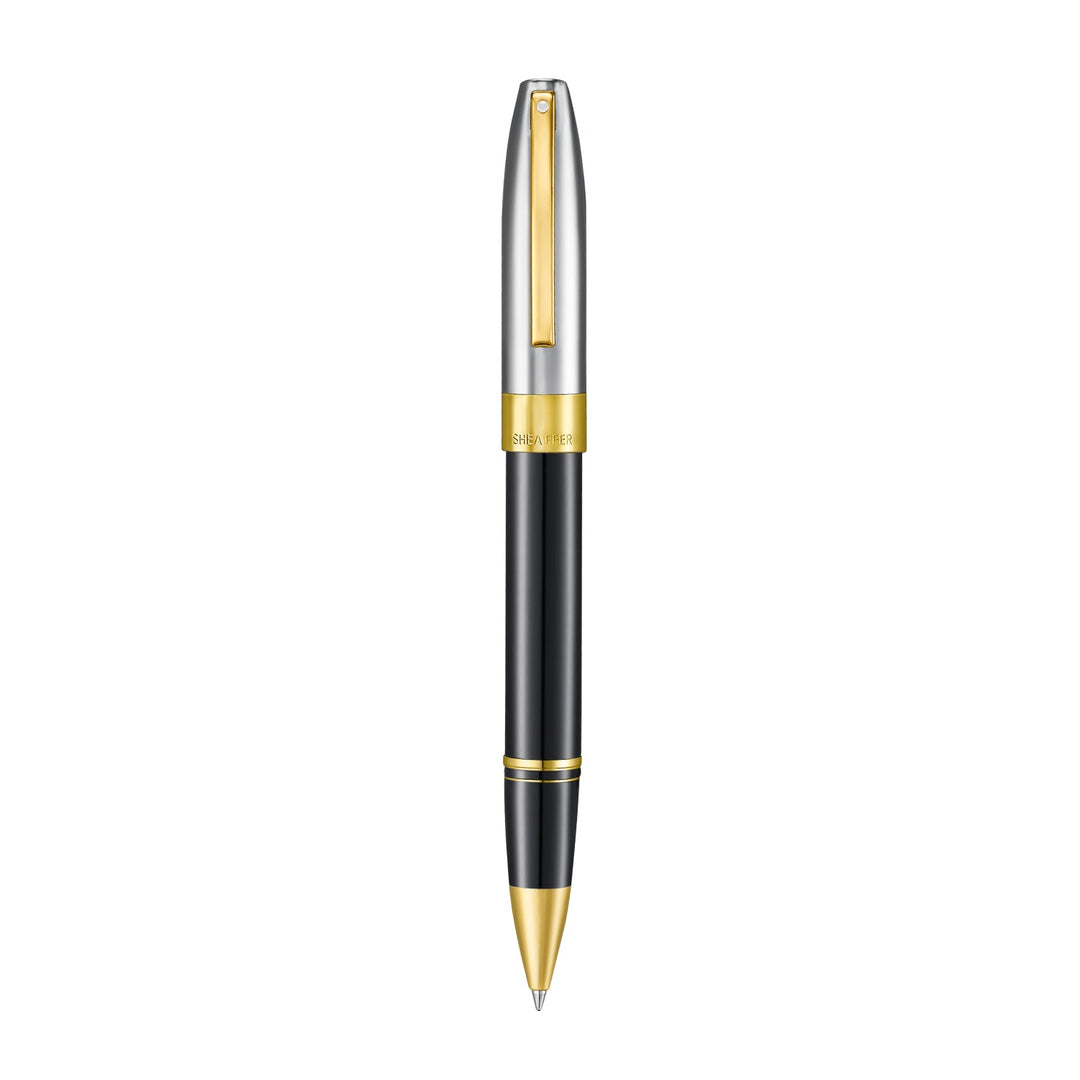 Sheaffer Legacy Rollerball Pen Black Chrome Gold Trim Luxury Pen Bbag | India’s Best Online Stationery Store
