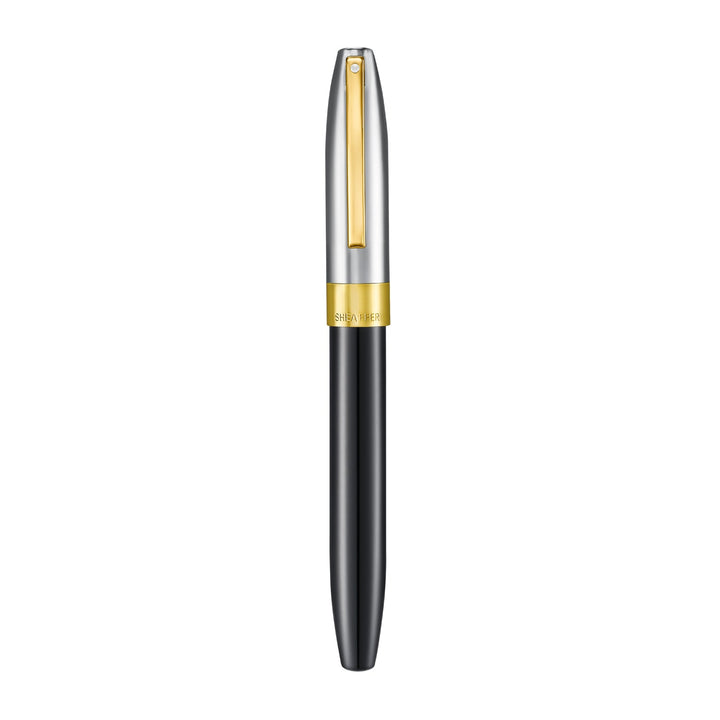 Sheaffer Legacy Rollerball Pen Black Chrome Gold Trim Luxury Pen Bbag | India’s Best Online Stationery Store