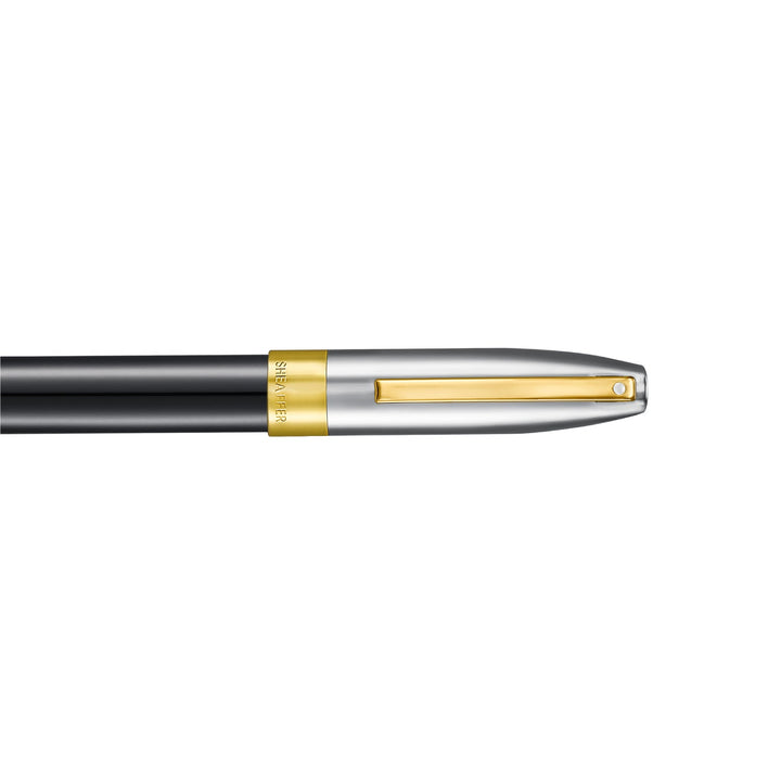 Sheaffer Legacy Rollerball Pen Black Chrome Gold Trim Luxury Pen Bbag | India’s Best Online Stationery Store