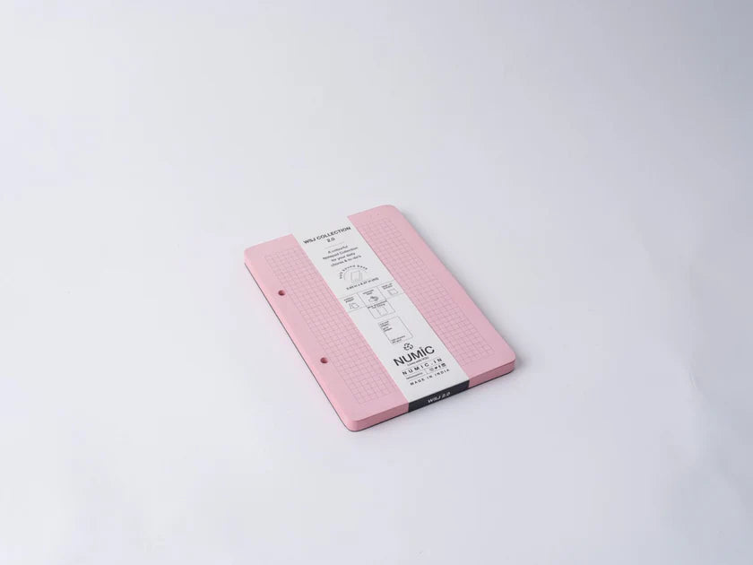 Numic WSJ 2.0 A5 Memo Notepads – Kraft, Orange, Purple & Pink | 100 Grid Pages | 75/80 GSM