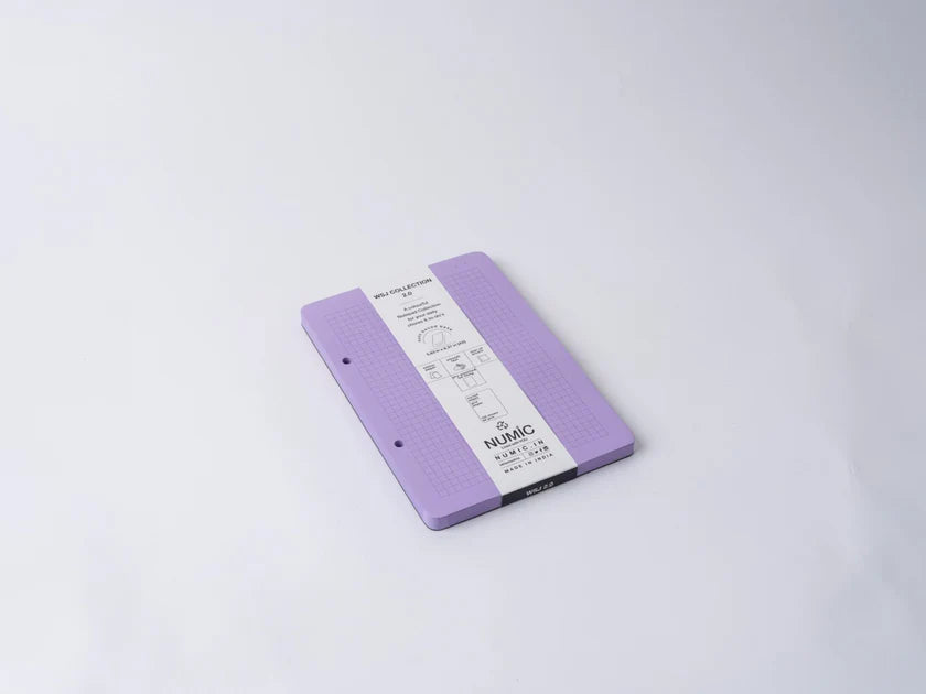 Numic WSJ 2.0 A5 Memo Notepads – Kraft, Orange, Purple & Pink | 100 Grid Pages | 75/80 GSM