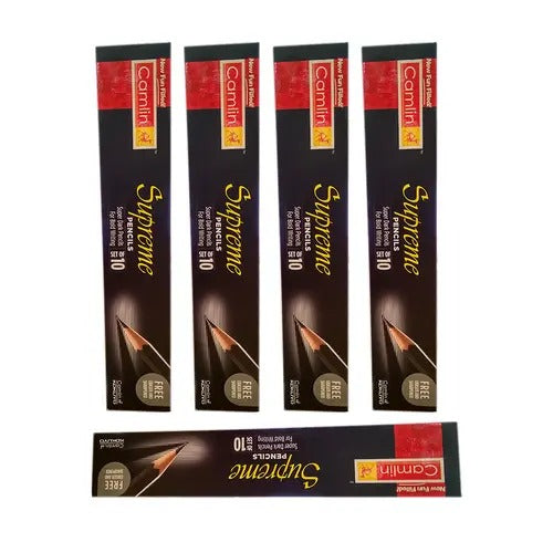 5 Pack of Camlin Supreme Pencil 10 pieces in each Pack