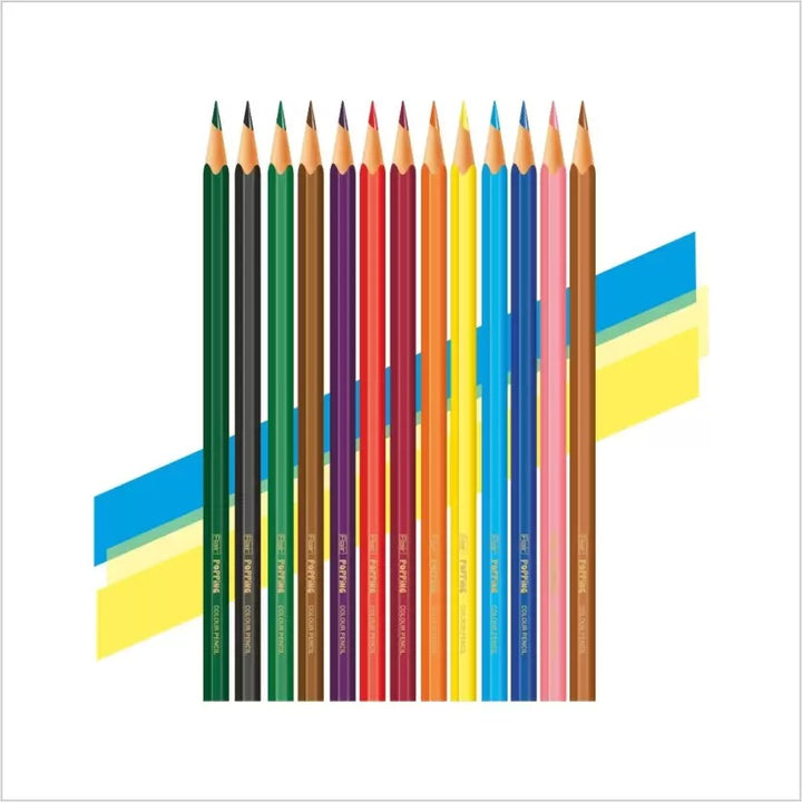 12 Shades of Flair Creative Popping Colour Pencil Kit