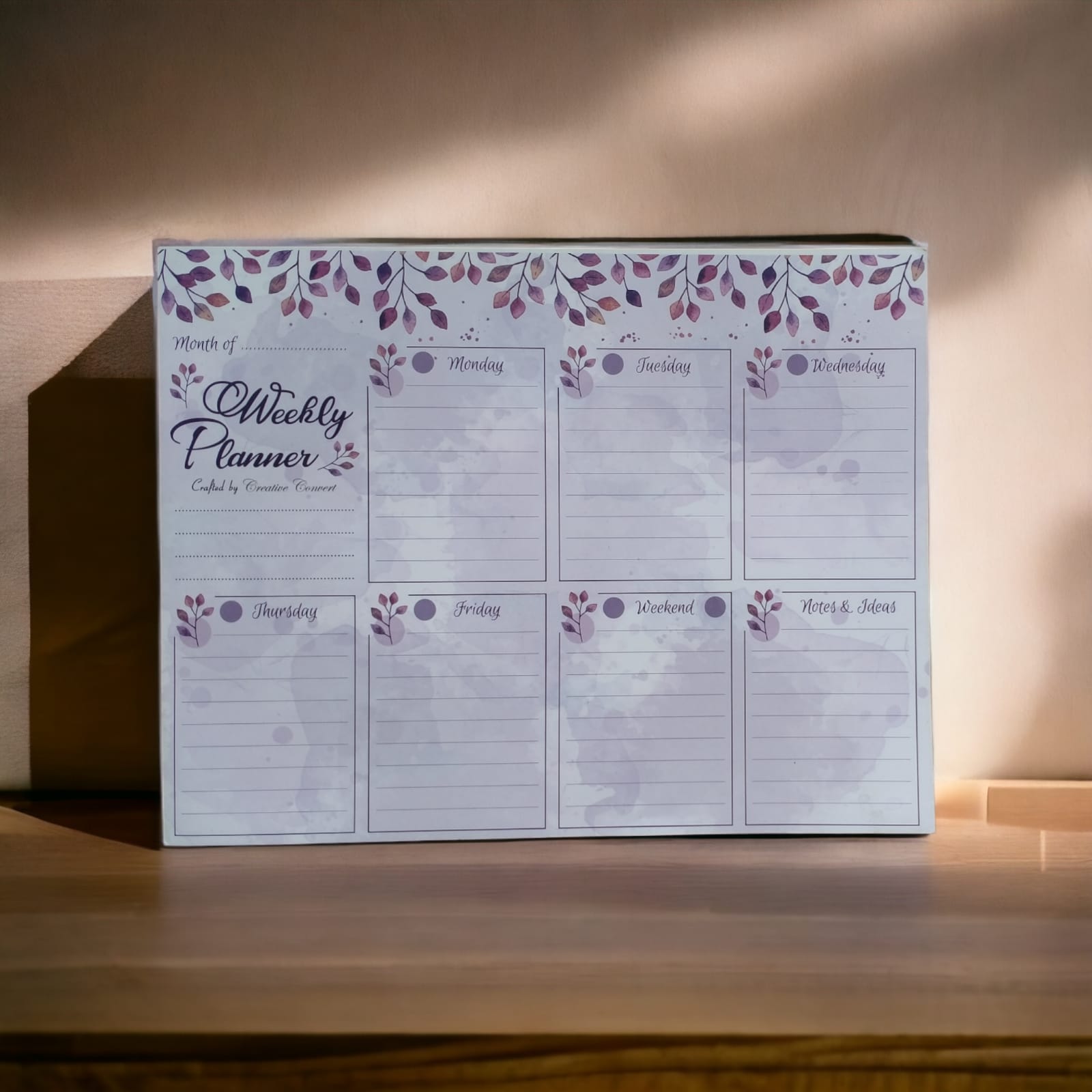 Creative Convert Weekly Planner - 52 Sheets to plan your Year