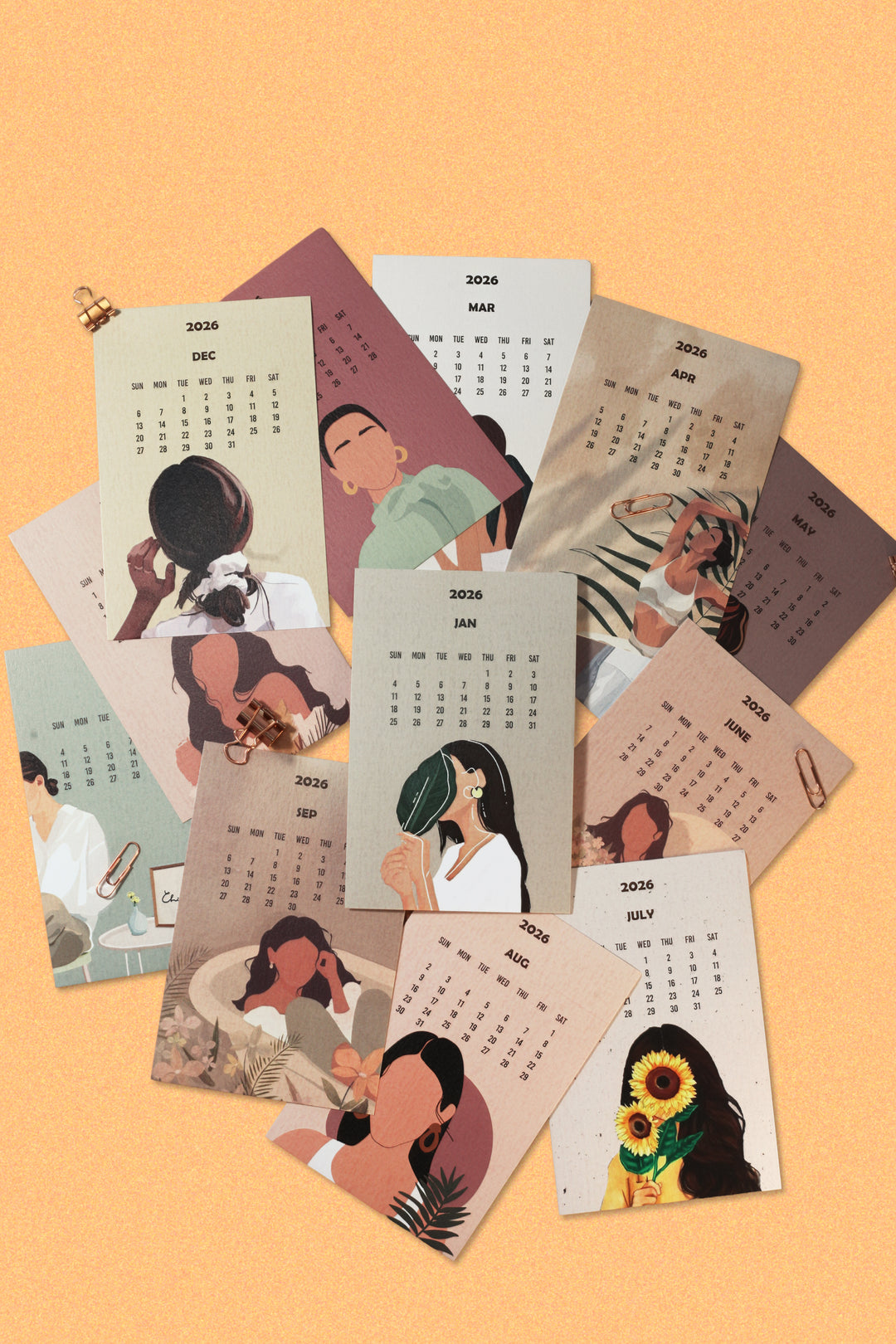 Creative Convert Aesthetic Desk Calendar