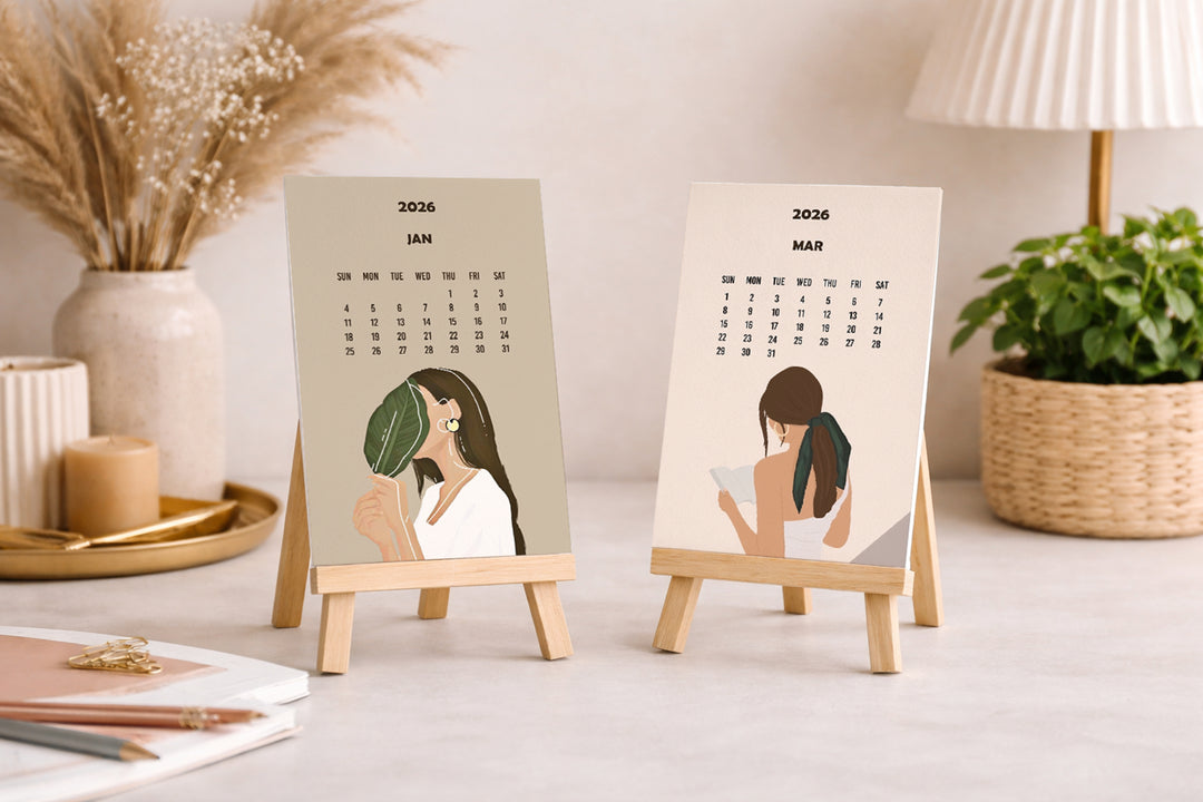 Creative Convert Aesthetic Desk Calendar