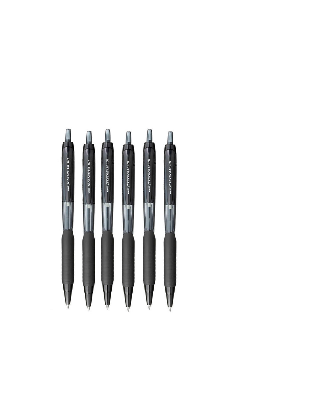 Uniball Jetstream SXN 101 Roller Ball Pen pack of six black pen