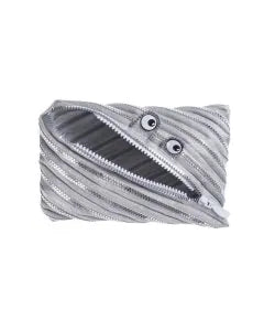 ZIPIT Jumbo Monster Pencil Case Silver Bbag | India’s Best Online Stationery Store