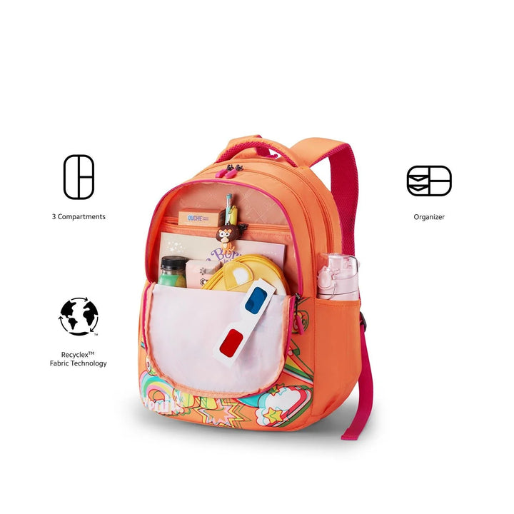 American Tourister Ollie 3.0 Backpack Durable 3 Compartment School & College Bag Bbag | India’s Best Online Stationery Store