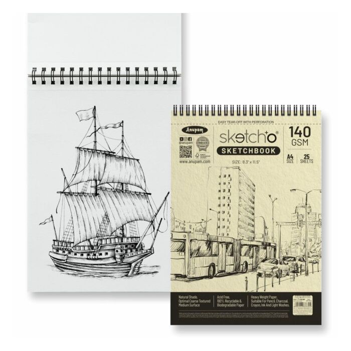 Anupam A4 Sketch-O Sketch Book (25 pages)