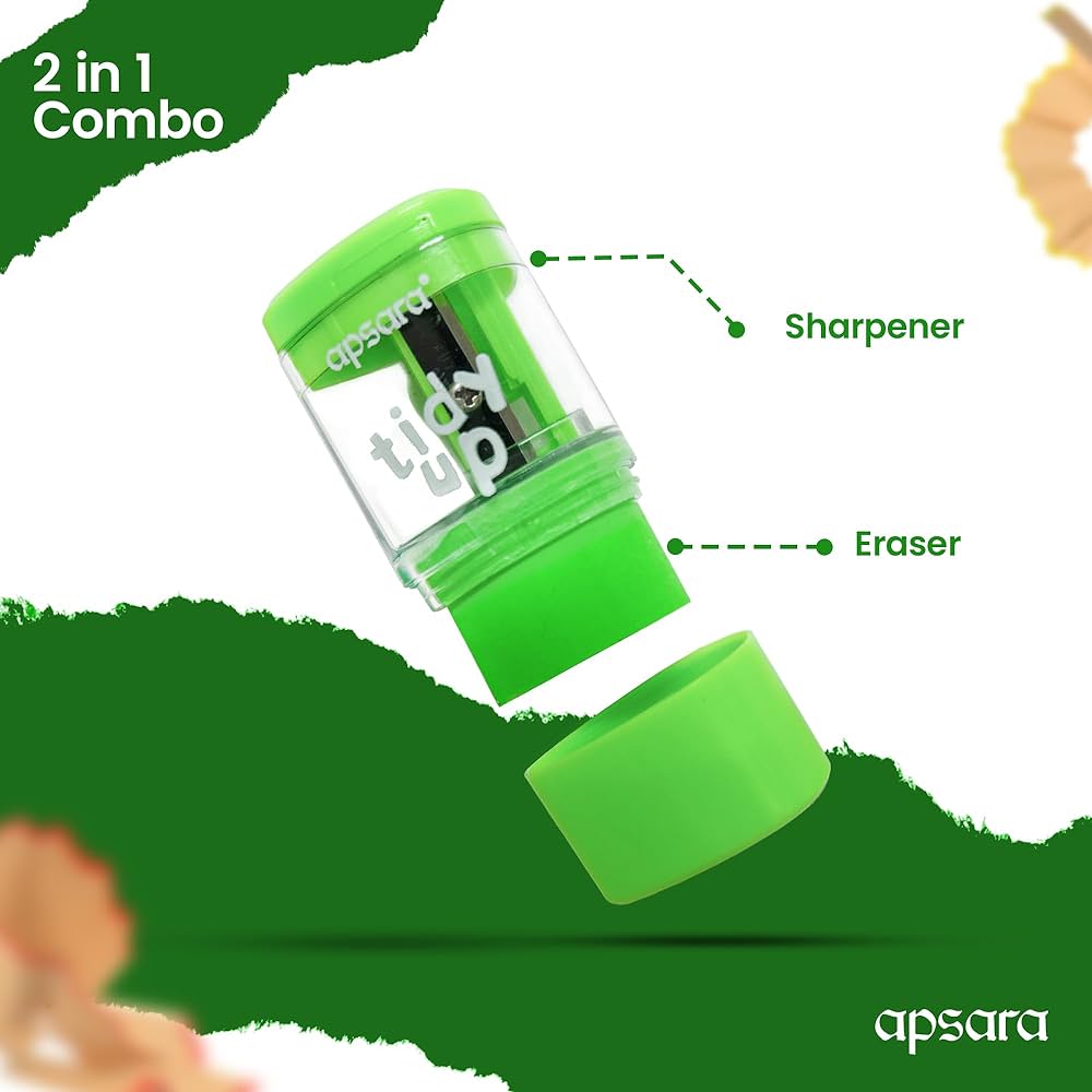2 in 1 combo Apsara Tidy Up Sharpener & Eraser