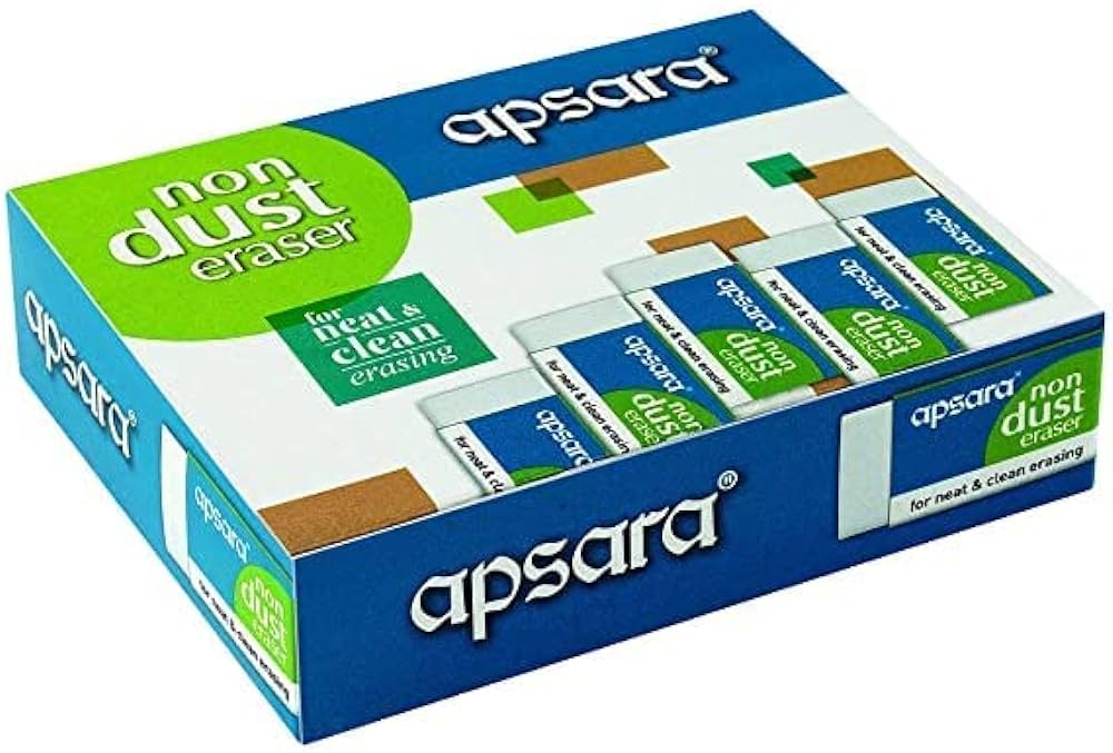 A box Apsara Non Dust Erasers