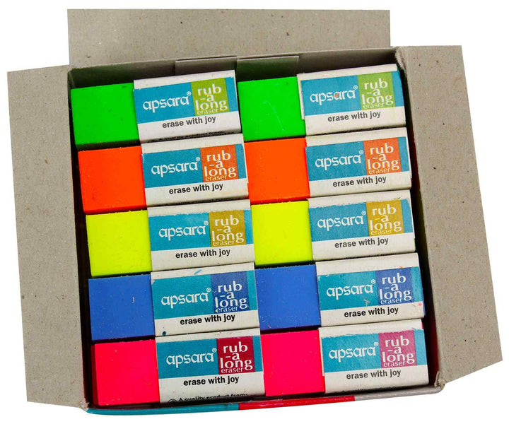 A Box of Apsara Rub-a-Long Erasers
