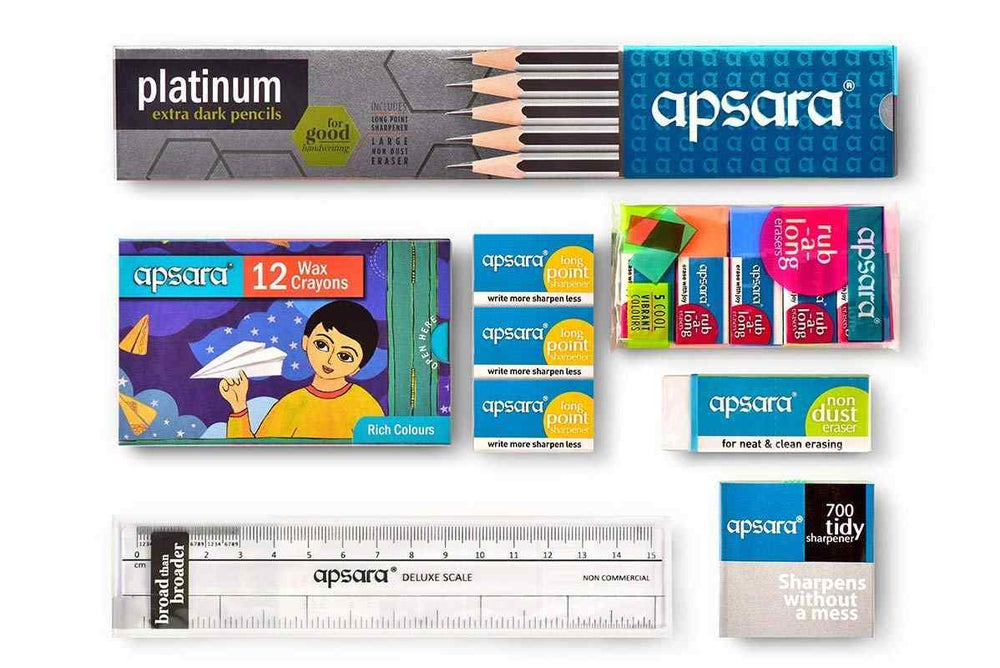  Pencil pack, Wax crayons etc Apsara Scholars Kit