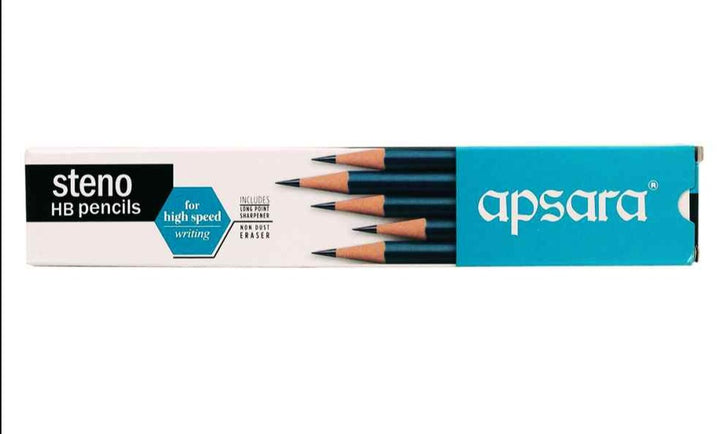 A pack of Apsara Steno HB Pencil