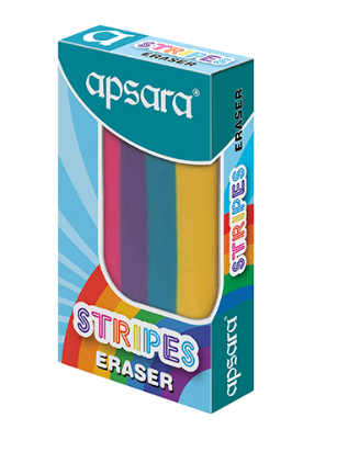 A pack of Apsara Stripes Eraser 2