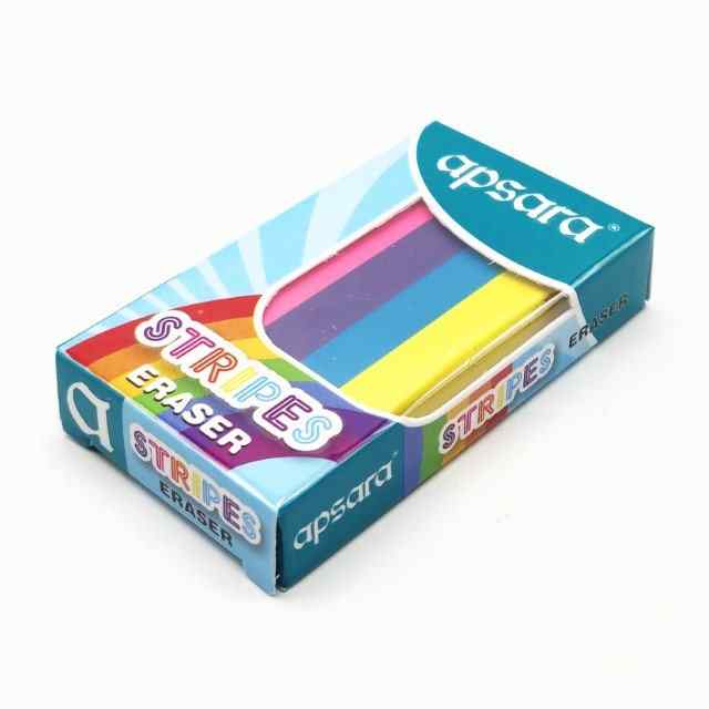 Pack of Apsara Stripes Eraser