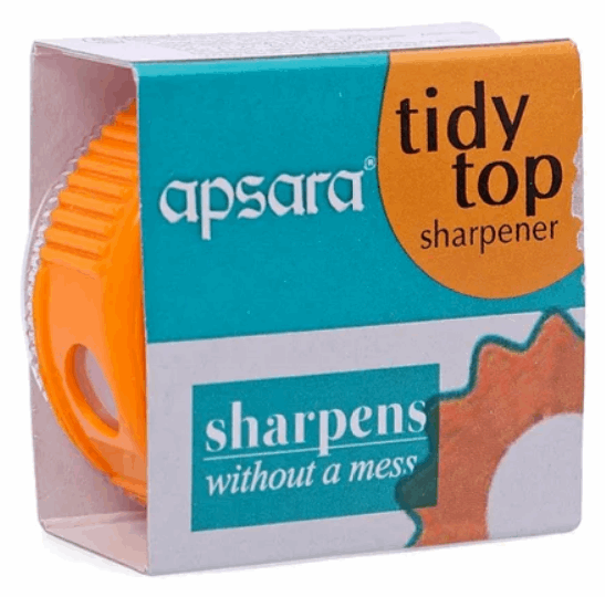 packed Orange Apsara Tidy Top Sharpener