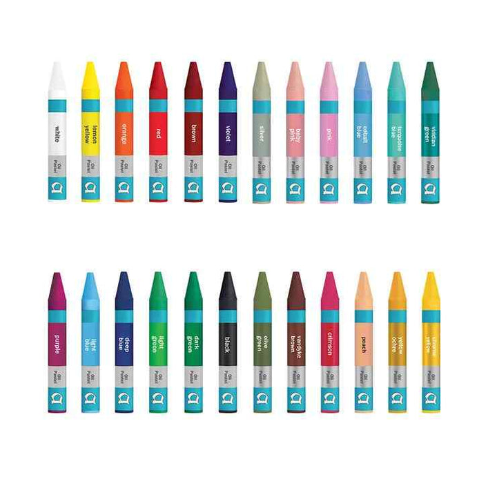 White, Yellow, Orange, Red, Blue, Grey etc Apsara Wax Crayons