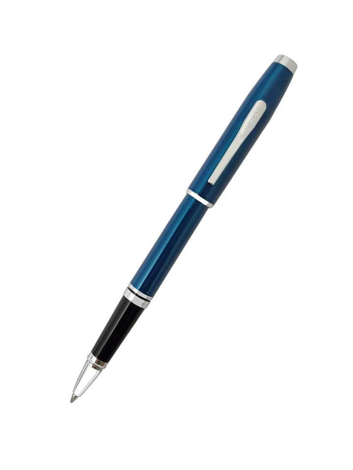 Cross Coventry Blue Lacquer Polished Chrome Trim Rollerball Pen AT0665-9