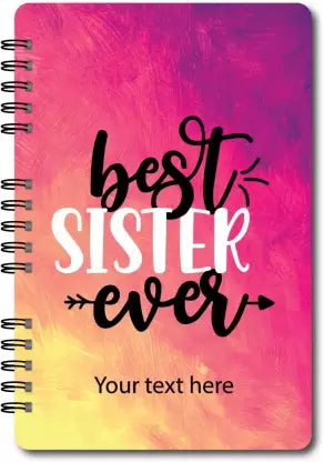 Creative Convert Best Sister Ever Diary - Bbag | India’s Best Online Stationery Store