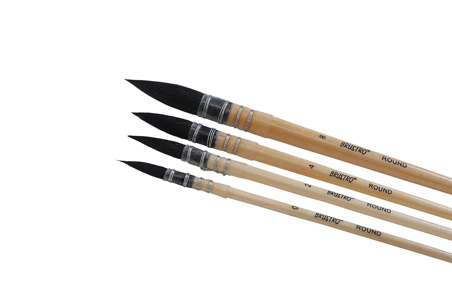 Brustro Mop Brush Set of 4 for Watercolor Bbag | India’s Best Online Stationery Store