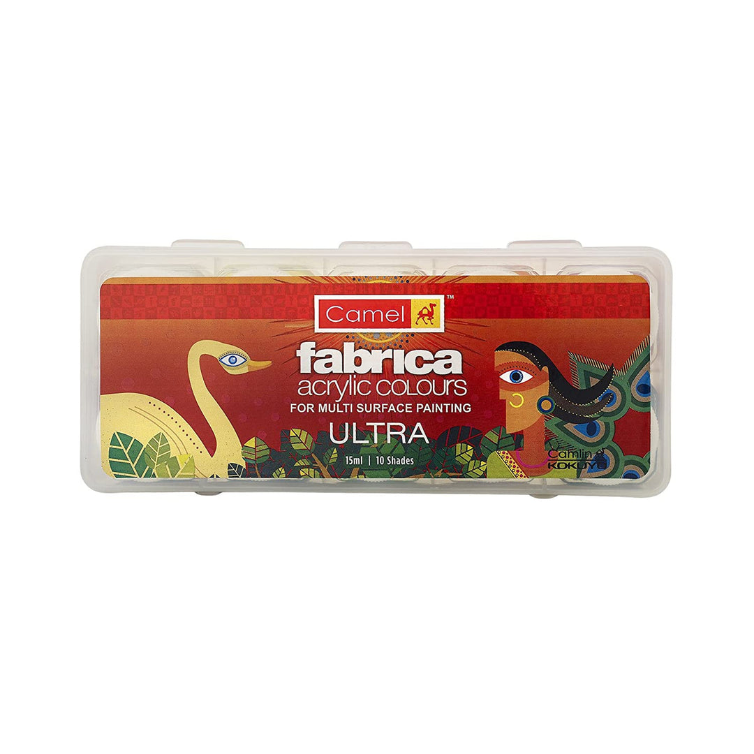 Camel Fabrica Acrylic Colours 15ml, 10 shades