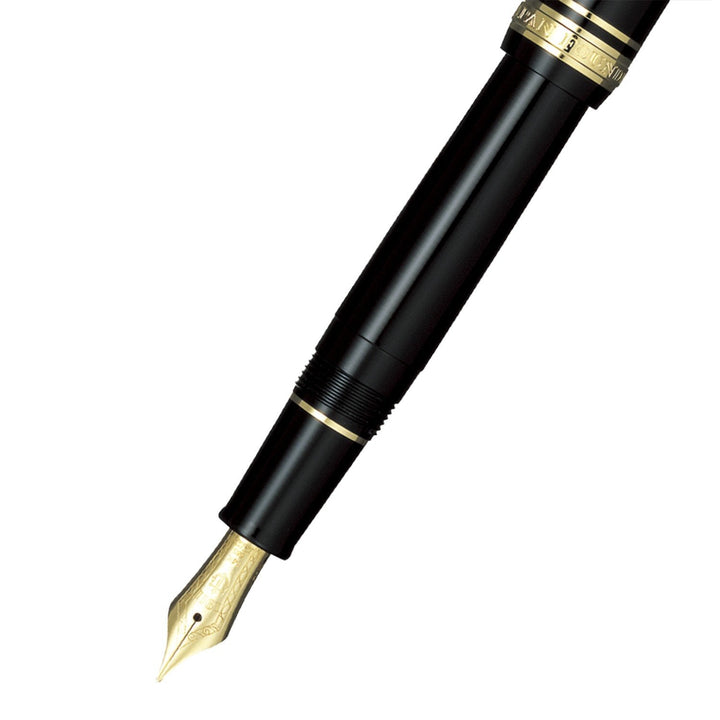 Sailor Professional Gear Slim Fountain Pen (14K Medium) Black with Gold Trims Bbag | India’s Best Online Stationery Store