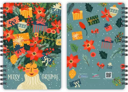 front and Back view of Creative Convert Merry Christmas Diary 