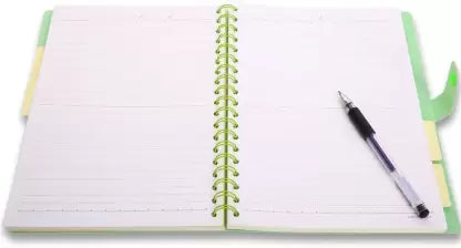 pen kept on Creative Convert  Cute Smile PVC Diary 