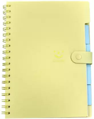 Creative Convert  Cute Smile PVC Diary Yellow Colour \
